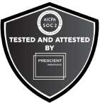 AICPA SOC 2 badge: tested and attested by Prescient Assurance